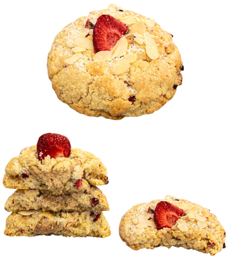 ciastko cookies z truskawka